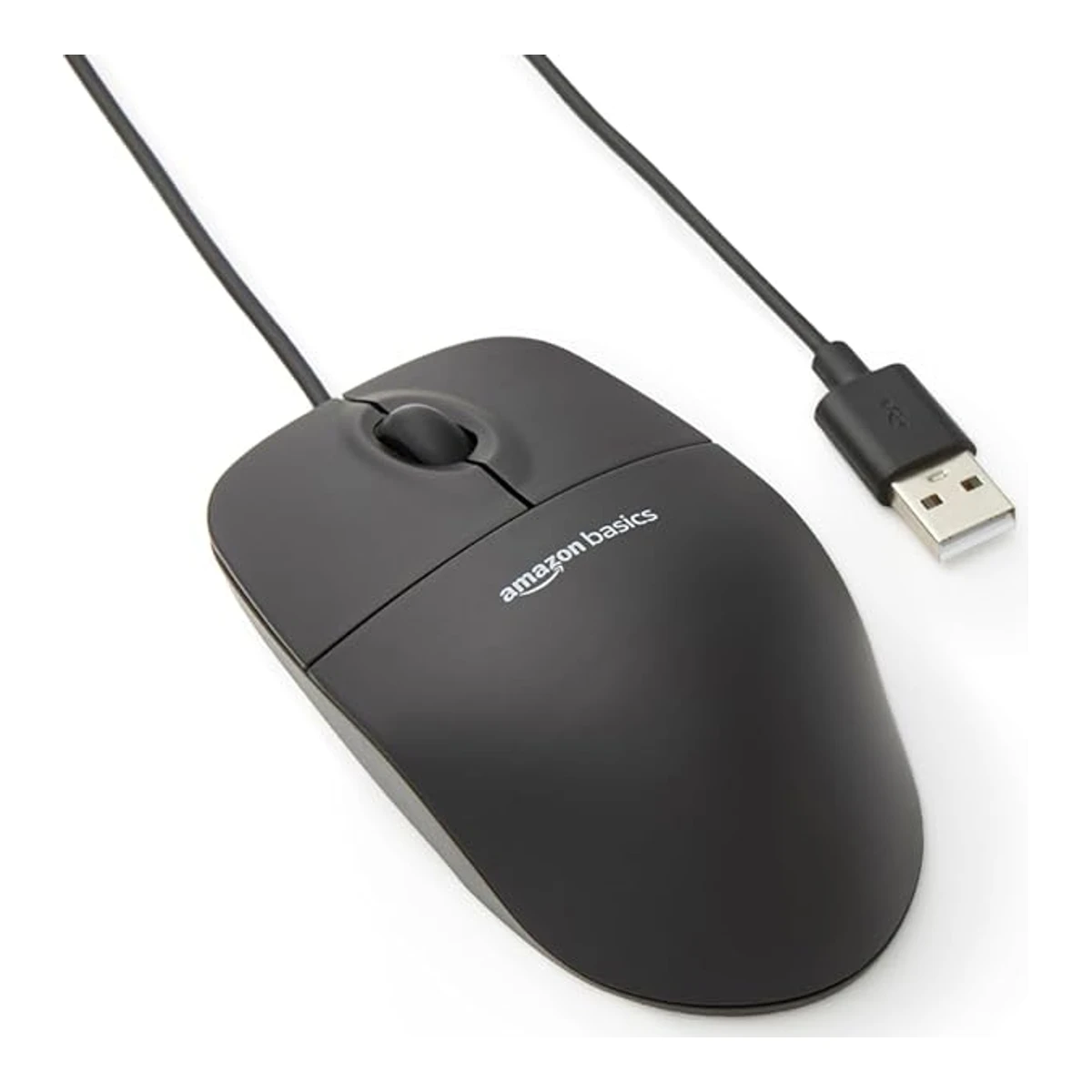 Amazon Basics 3-Button USB Wired Mouse