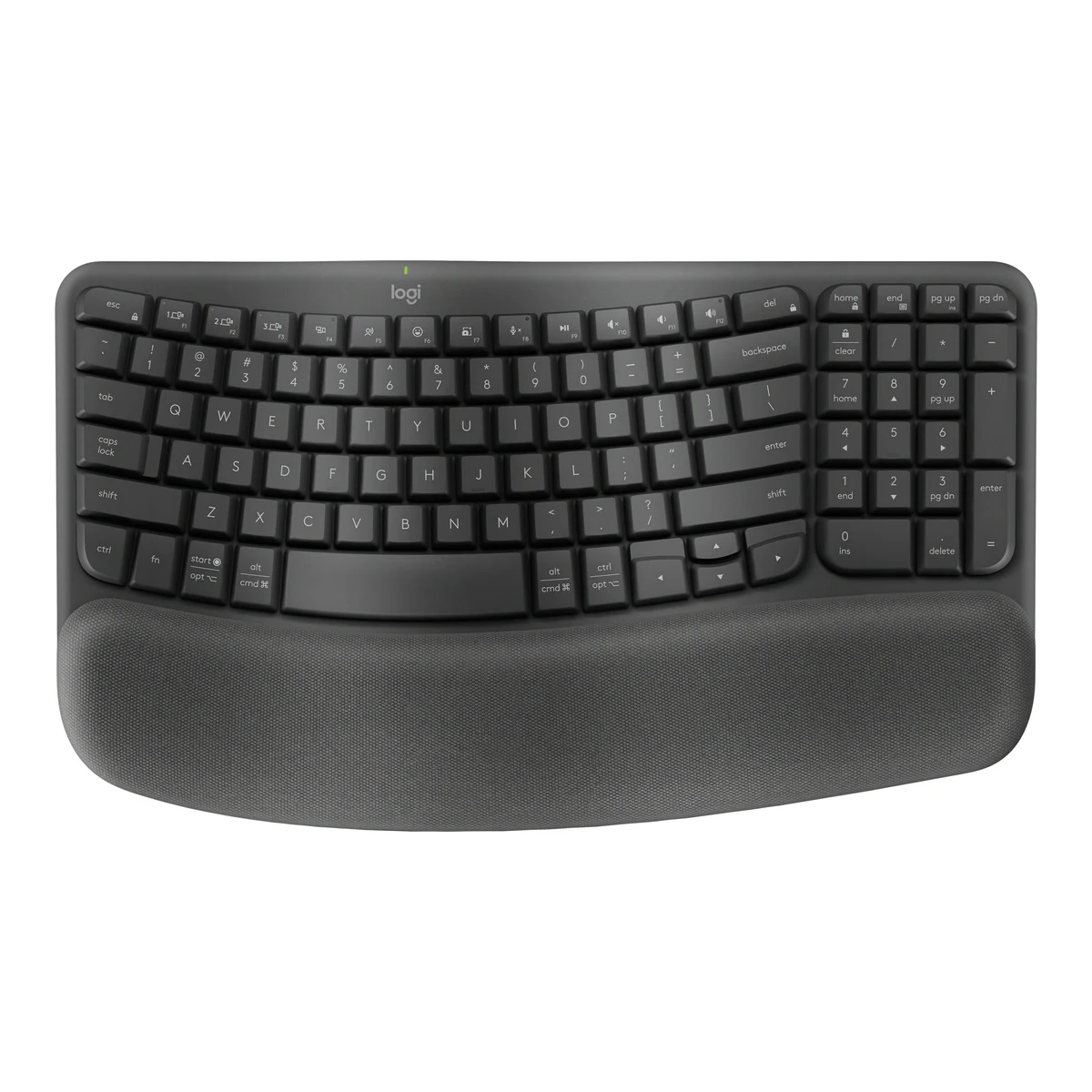 Logitech Wave Keys Ergonomic Wireless Keyboard